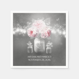 Guardanapo De Papel Mason Jar Wedding