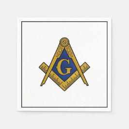 Guardanapo De Papel Masonic Freemasons Masonry Oes Square e Compass