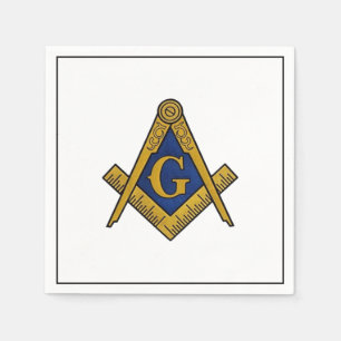Guardanapo De Papel Masonic Freemasons Masonry Oes Square e Compass