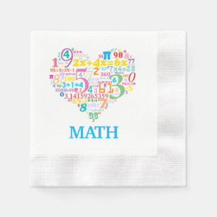 Guardanapo De Papel Matemática do Coração