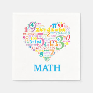 Guardanapo De Papel Matemática do Coração