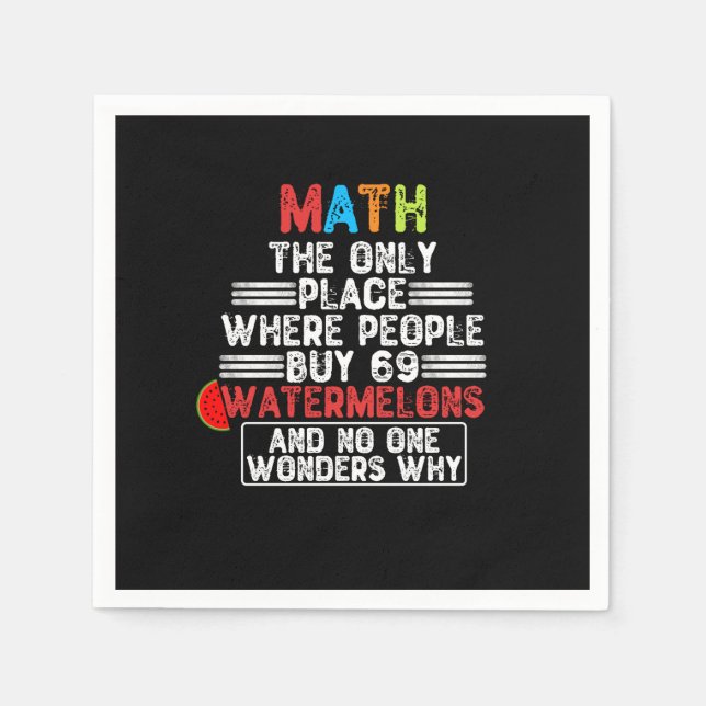 Guardanapo De Papel Matemática O Único Local Onde O Pessoas Comprar 69 (Frente)