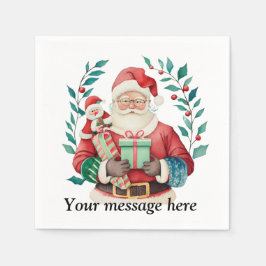 Guardanapo De Papel Matizes Brilhantes: Personalize Seu Alegre Yuletid