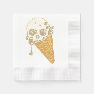 Guardanapo De Papel Mau Sorvete Cone Napkins