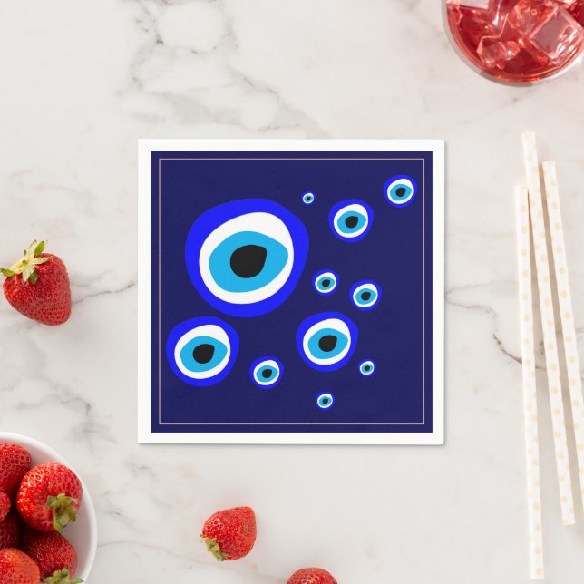 Guardanapo De Papel Mau Talisman & Árabe Amulet Grego / Turco (Insitu)