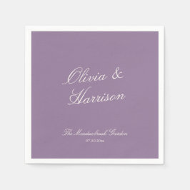Guardanapo De Papel Mauve Garden Wedding Napkins