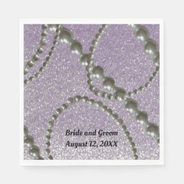 Guardanapo De Papel Mauve Metallic Fleck Pearl Wedkins