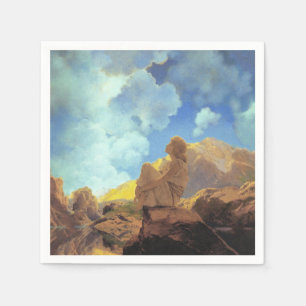 Guardanapo De Papel Maxfield Parrish Manhã 1922 Nuvem Azul Arte Fina