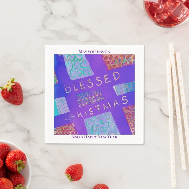 Guardanapo De Papel MAZIPOODLES Blessed Christmas  (Insitu)