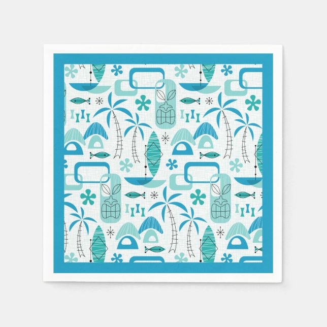 Guardanapo De Papel MCM Hawaiian Village – Blue (Frente)