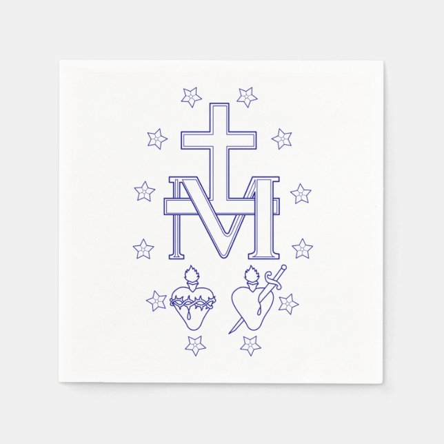 Guardanapo De Papel Medalha de Nossa Senhora das Graves (Frente)