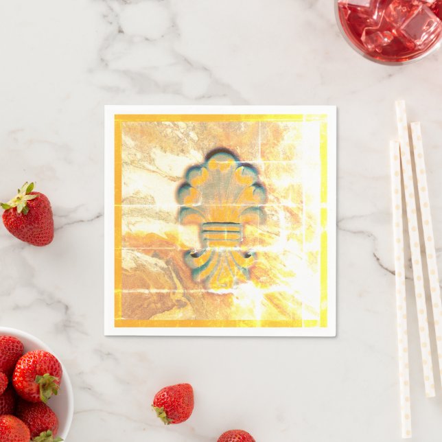 Guardanapo De Papel Medalhão de Estilo Italiano Vintage (Insitu)