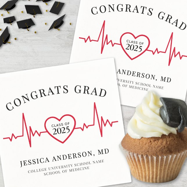 Guardanapo De Papel Médico de Enfermagem Elegante (Elegant Nursing Doctor Medical Napkins)