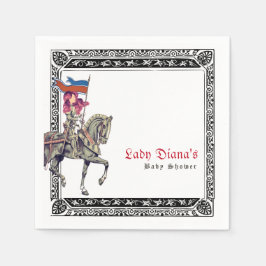 Guardanapo De Papel Medieval Renaissance Knight Renfaire W Chá de fral