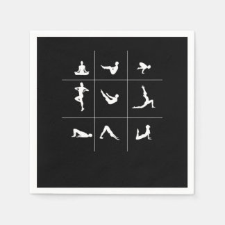 Guardanapo De Papel Meditação budista Yoga Asana Meditação espiritual 