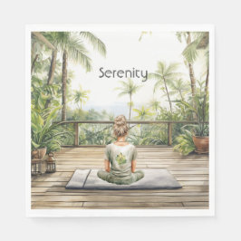 Guardanapo De Papel Meditação Yoga Serenidade Feminino