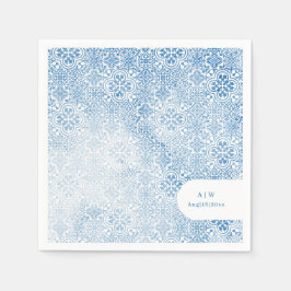 Guardanapo De Papel Mediterranean tile pattern