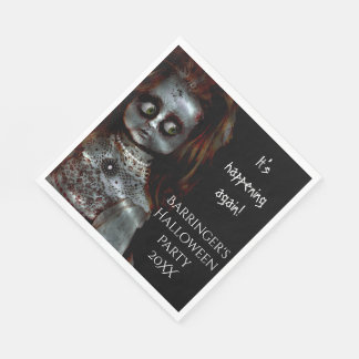 Guardanapo De Papel Medo Doll Scary Halloween Party Napkin