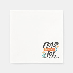 Guardanapo De Papel Medo Não Bíblia Isaiah Verso Design Inspiracional