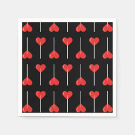 Guardanapo De Papel Meia-Noite de Amor Chupa Vermelho