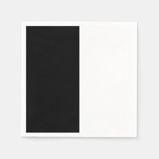 Guardanapo De Papel meio branco meio preto, meio preto meio branco