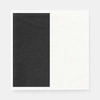 Guardanapo De Papel meio branco meio preto, meio preto meio branco