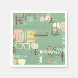 Guardanapo De Papel Meio século de Papel Gráfico Moderno para Design N