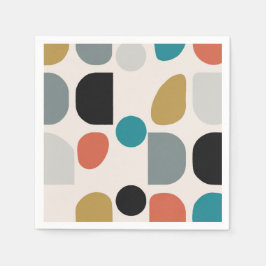 Guardanapo De Papel Meio século Geo Paper Napkins