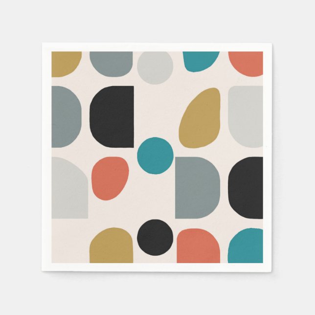 Guardanapo De Papel Meio século Geo Paper Napkins (Frente)