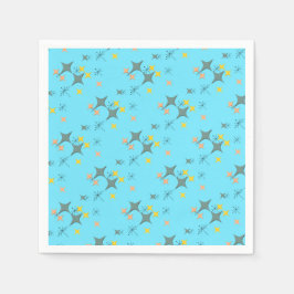 Guardanapo De Papel Meio século Modern Eames Atomic Starbursts Persona