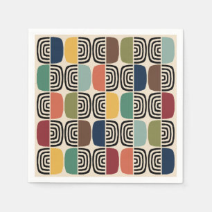 Guardanapo De Papel Meio século Moderna Era Atômica