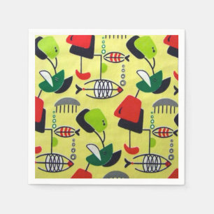 Guardanapo De Papel meio século Moderno de papel atômico Napkins