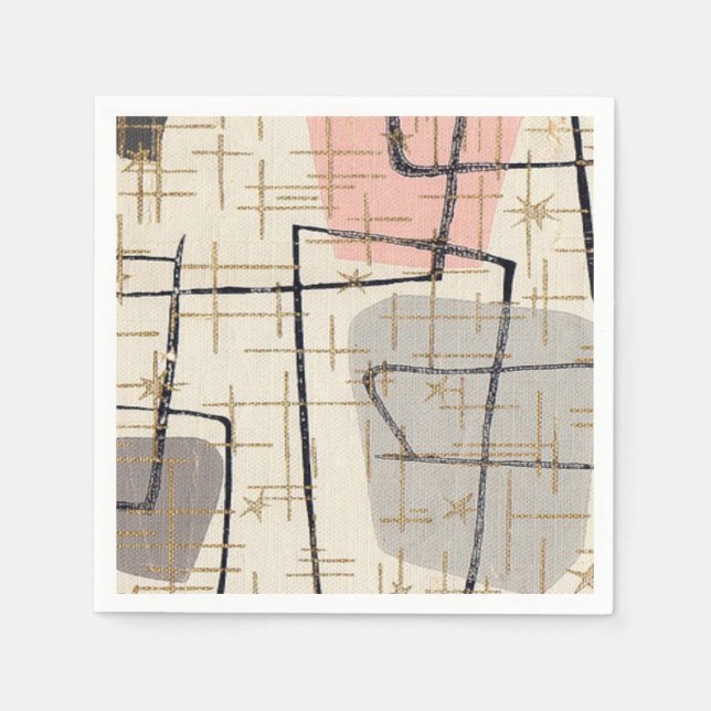 Guardanapo De Papel Meio século Moderno Papel Napkins (Frente)