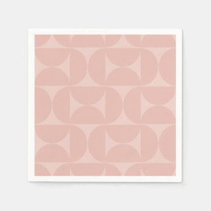 Guardanapo De Papel Meio século Padrão de Abstrato moderno cor-de-rosa