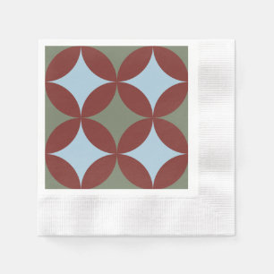 Guardanapo De Papel Meios séculos Retrovisores Círculos Modernos