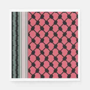 Guardanapo De Papel Melancia palestiniana Hatta Keffiyeh Kufiya Folk