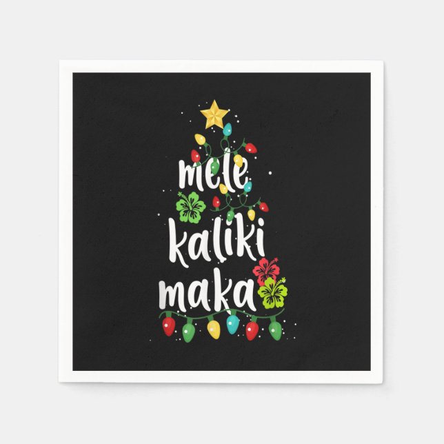 Guardanapo De Papel Mele kalikimaka Natal Natal Natal Xmas (Frente)