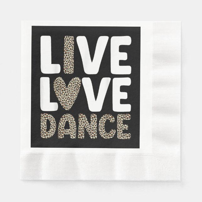 Guardanapo De Papel Melhor Arte De Dança Para Homens Meninas Dançando  (Frente)