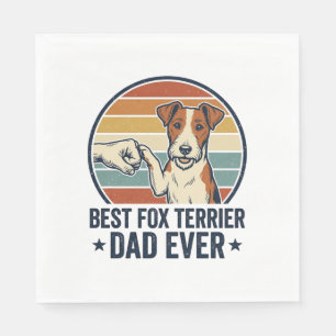 Guardanapo De Papel Melhor Camisa de Pai de Fox Terrier de Todos os Te