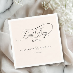 Guardanapo De Papel MELHOR DIA DE TODOS! Elegante, Casamento