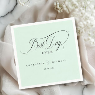 Guardanapo De Papel MELHOR DIA DE TODOS! Elegante, Casamento