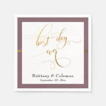 Melhor Dia do Elegante, Pink e Dourada Stripe