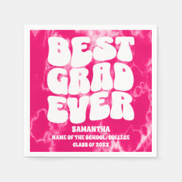 Guardanapo De Papel Melhor Formando de Festa de formatura Tinta Rosa
