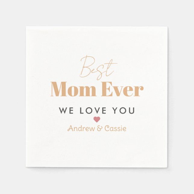 Guardanapo De Papel Melhor mãe de sempre (Frente)