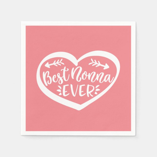 Guardanapo De Papel Melhor Nonna Nunca (Frente)