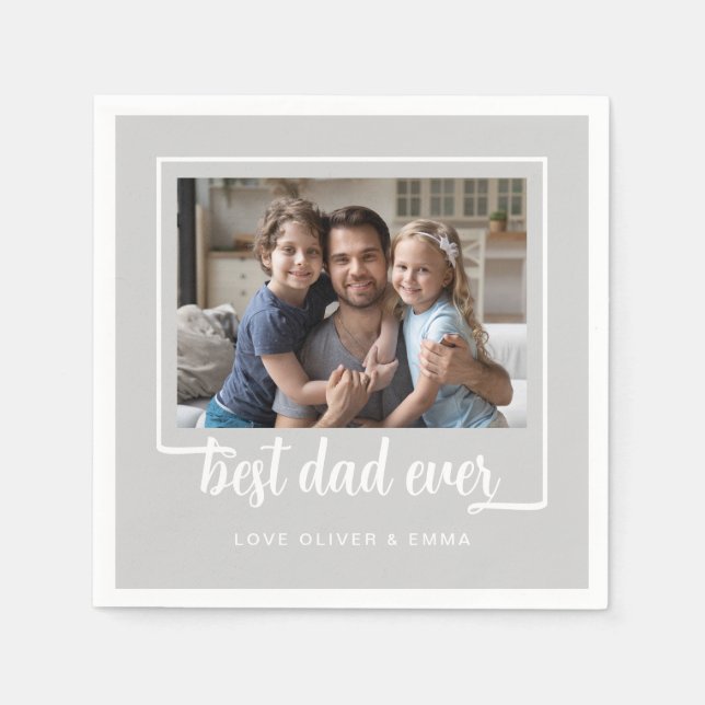 Guardanapo De Papel Melhor Pai de Fotografia Moderna (Frente)