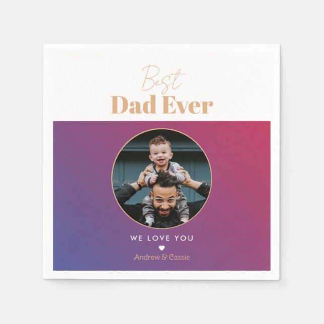 Guardanapo De Papel Melhor pai de sempre (Frente)