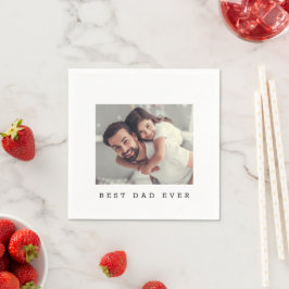 Guardanapo De Papel Melhor Pai do Mundo Foto Personalizada 