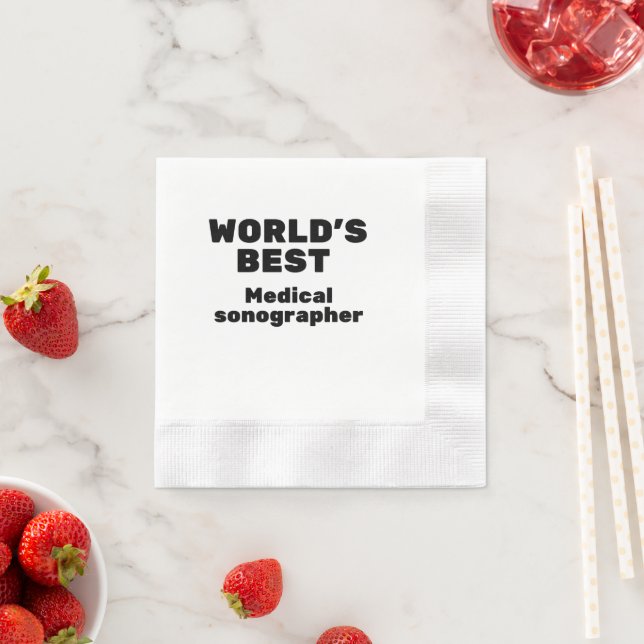 Guardanapo De Papel Melhor Sonógrafo Médico do Mundo (Insitu)