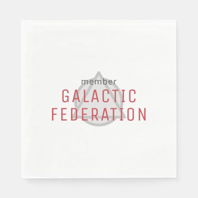 Guardanapo De Papel Membro da Federação Galáctica (Frente)